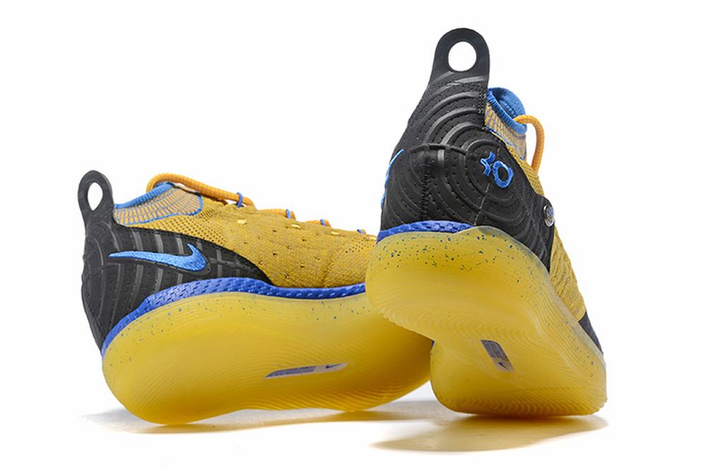 Nike KD 11 Shoes Gold Black Blue